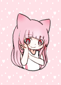 pink kitten girl re