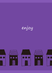 A peaceful house3 on purple