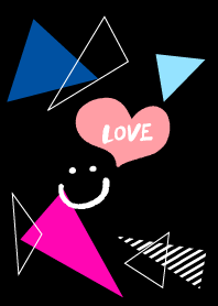 The smile - black colorful triangle6-