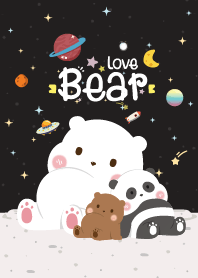 คุณหมีสามตัว มินิ สีดำ