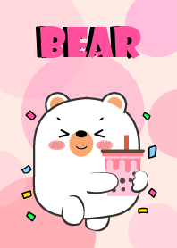 Chubby White Bear Love Pnk Theme