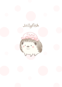 Hedgehog and Hat* -jellyfish- pink