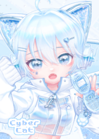 Cyber Kitty Girl 1 - Blue 01