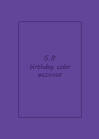 birthday color - May 8
