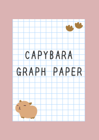 CAPYBARA GRAPH PAPER/DUSTY PINK