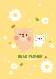 เจ้าหมี ดอกไม้ในฤดูร้อน สีเหลือง