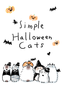 simple Halloween Cats
