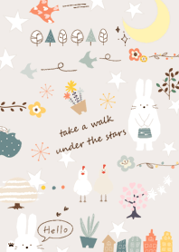 brown Rabbit and Stars 03_2