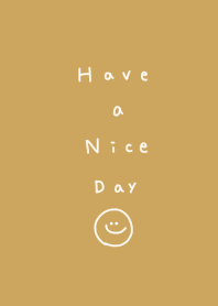 Dull yellow. Have a nice day.