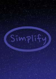 Simplify starry sky