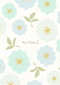 3 color flowers and leaves5 from Japan