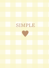 SIMPLE HEART (check yellowbrown)