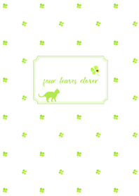 幸せを呼ぶクローバーとネコ