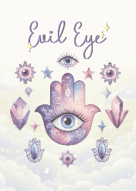 ดวงตาปีศาจ : สะท้อนพลังลบ (ชมพูและม่วง)