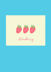 strawberry :lightblue yellow
