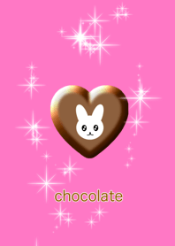 rabbit pink chocolate