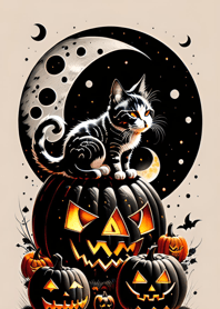 halloween cat 655b2B