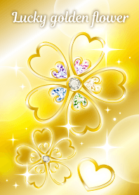 幸運をもたらす金色の花 全運気up Line 着せかえ Line Store