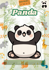 Lazy and Adorable Panda (B/W 01)