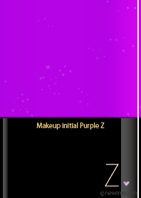 Makeup initial purple Z