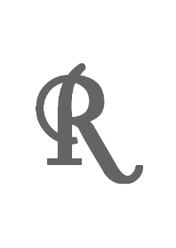 イニシャル「R」シンプル