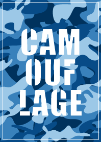 Pop design theme~blue camouflage pattern