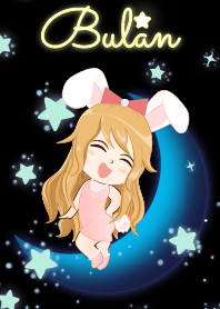 Bulan - Bunny girl on Blue Moon