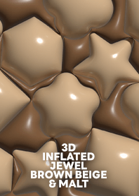 3D INFLATED JEWEL [BROWN BEIGE & MAL]
