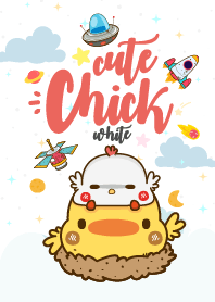 Cute Chick Galaxy White