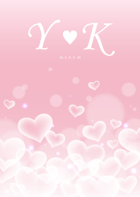 Initial -Y&K- Heart cloud