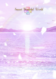 Sunset beautiful world pink Sakura