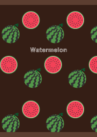 sweet watermelon on brown JP