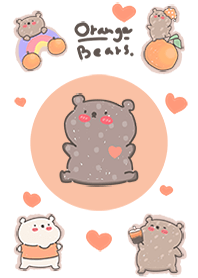 หมีน้อยหัวใจส้ม