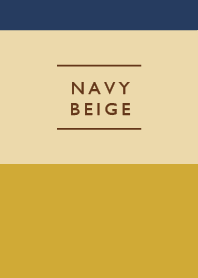 Basic Simple/ Navy Beige & Dull Yellow