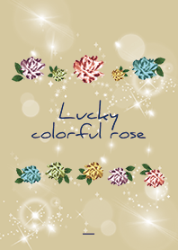 Navy : All luck UP colorful rose