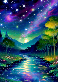 Beautiful starry night view#1772