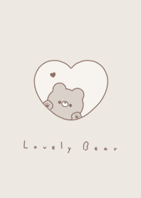 Bear in Heart | ivory beige.