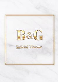 [ B&G ] Initial Theme  Gold White