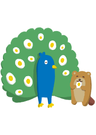 Peacock and beaver theme