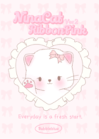Nina cat ribbon pink ver2