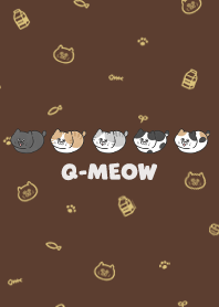 Q-meow1 / dark brown
