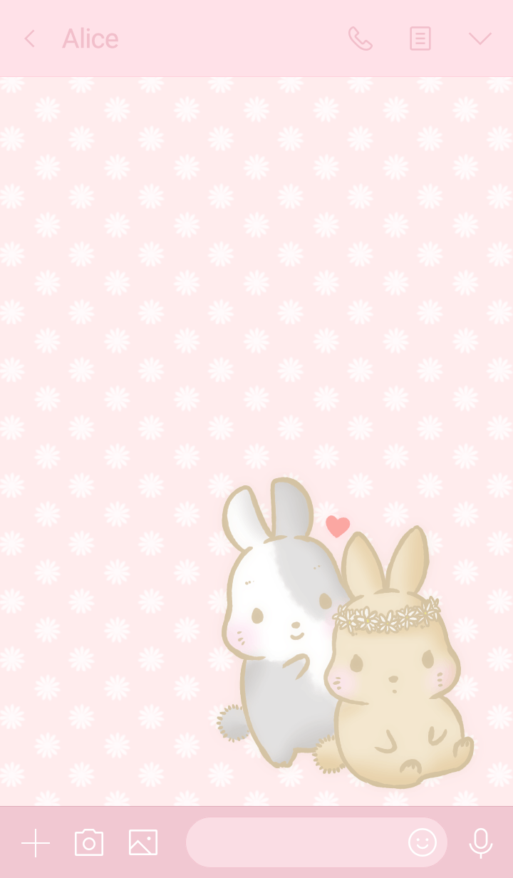 *兔子和花*