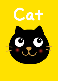 Black cat and yellow
