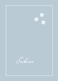 Dull blue/simple cherry blossom 01_2
