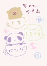 kuma sirokuma panda tea time 10
