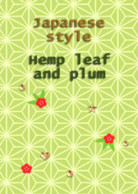 Japanese style(Hemp leaf and plum)