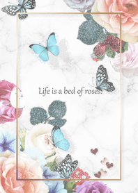 Rose and Butterfly White01_2