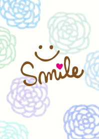 Blue watercolor flower patterns-smile27-