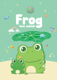 เจ้ากบ คิ้วตี้ กาแล็กซี่ สีเขียวพาสเทล