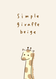Simple giraffe beige.